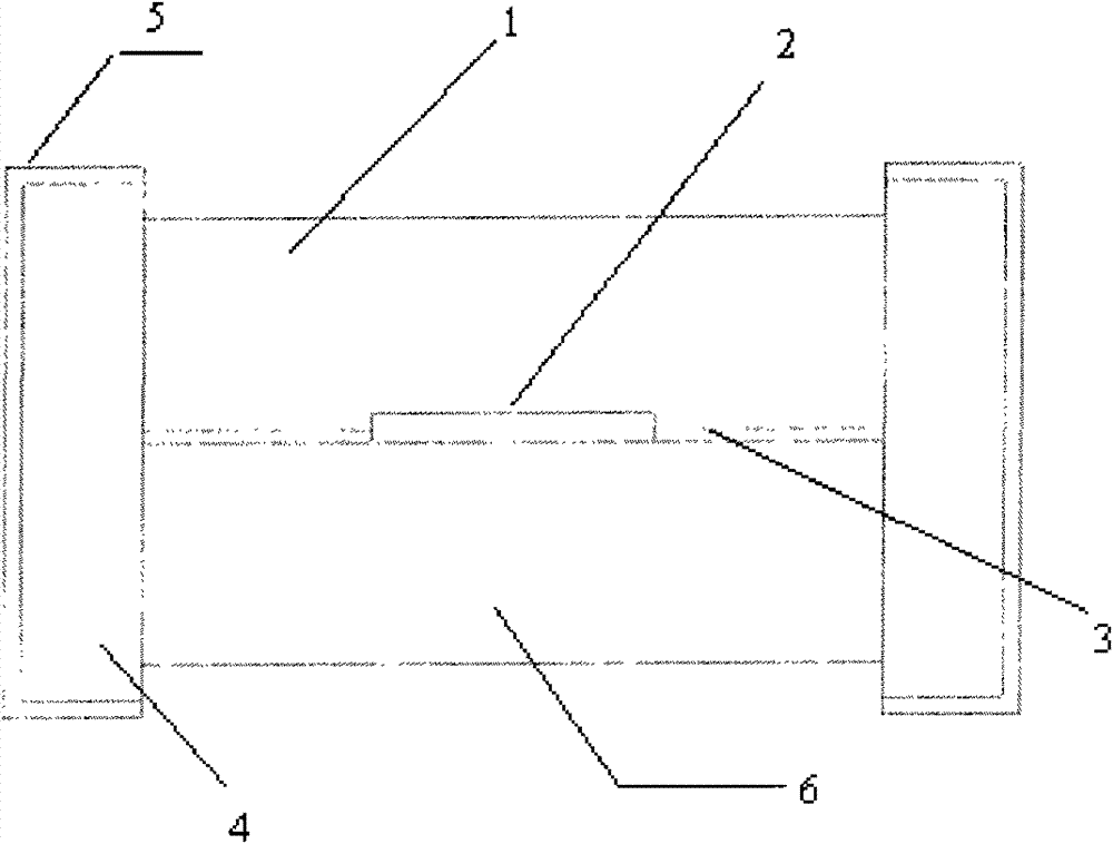 Chip type high polymer electrostatic discharge protecting element and manufacturing method thereof