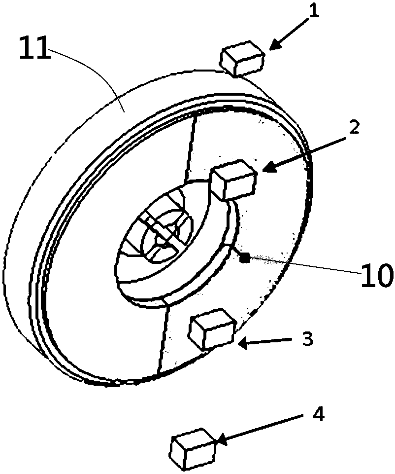 Intelligent sampling and metering device for identifying magnetic-field interference and identification method