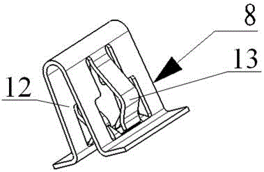 Mounting structure for a front cover trim