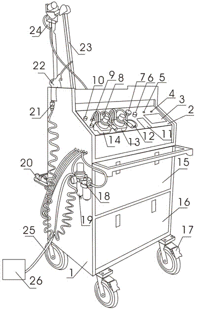 Full-automatic intelligent plane polishing machine