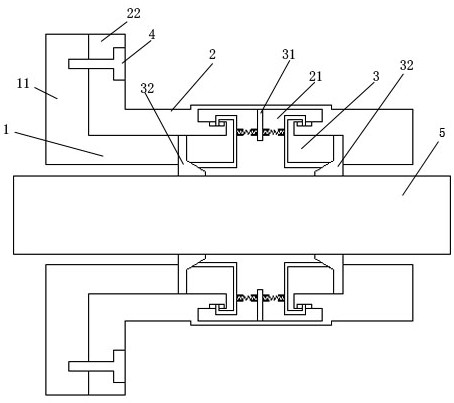 Self-adaptive abutting-type stern shaft sealing device