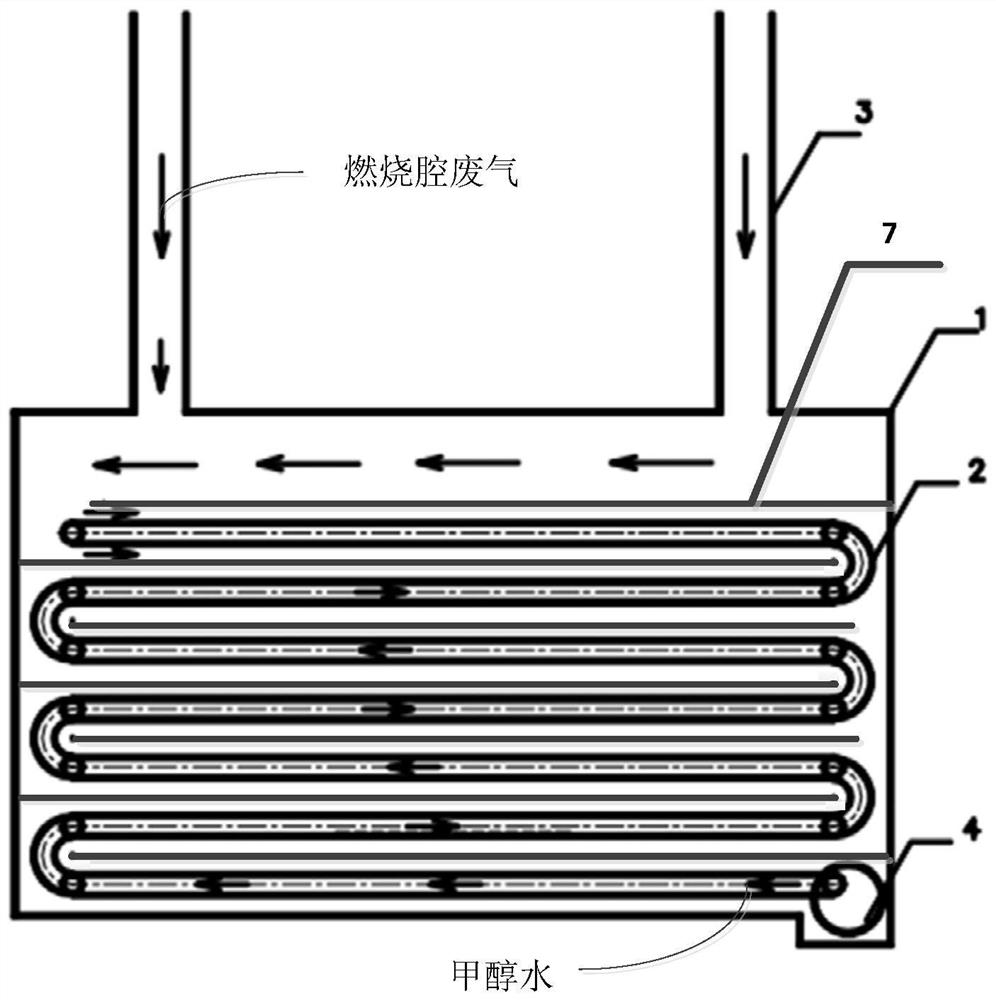 Methanol water preheating device