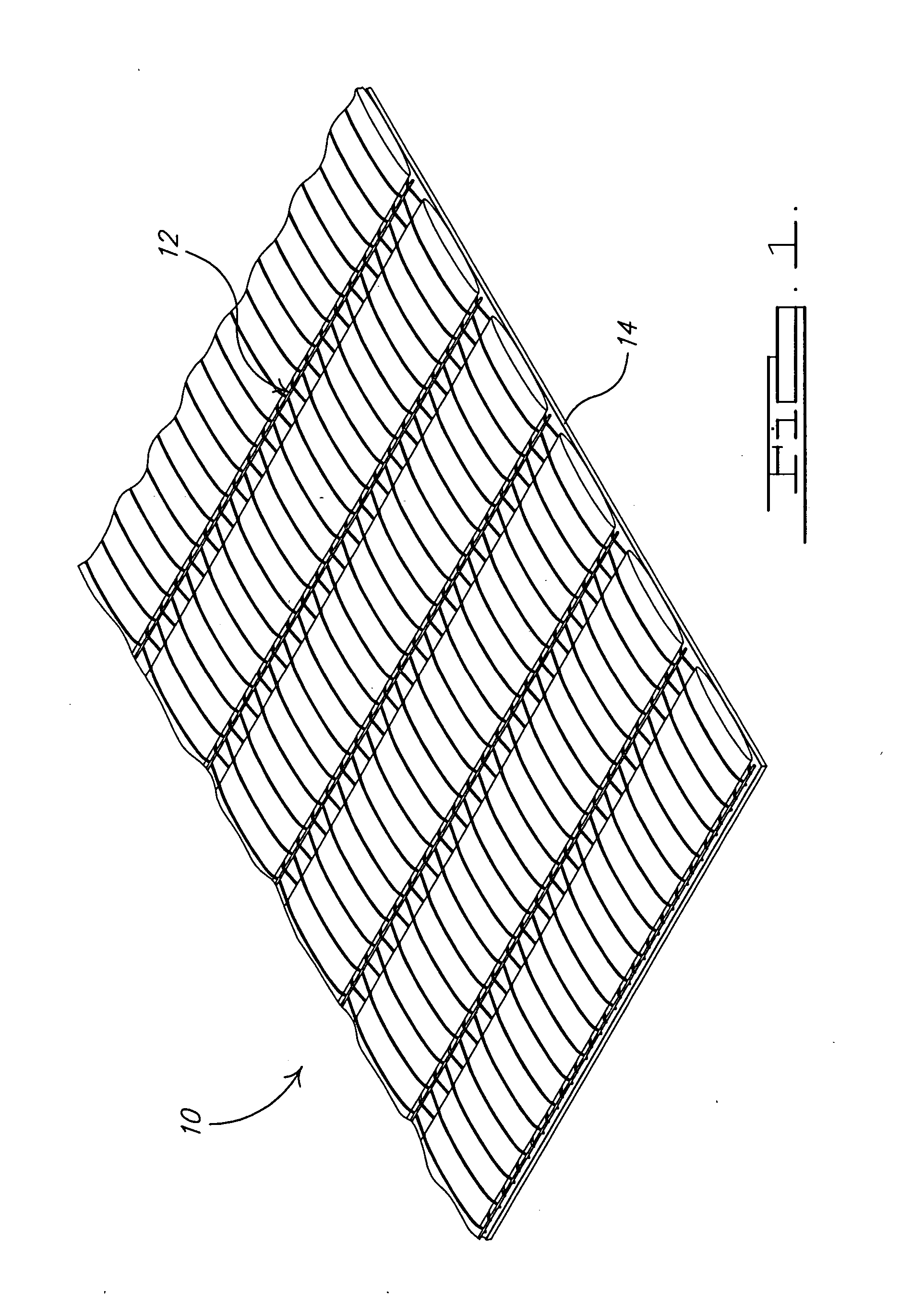 Toughened, non-crimped unidirectional fabric apparatus and method of making same