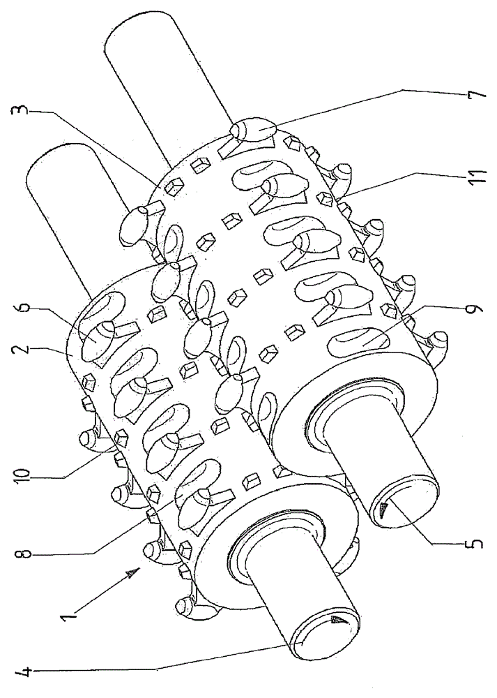 Twin roller crusher