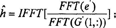 A method for fast channel estimation by means of training sequence