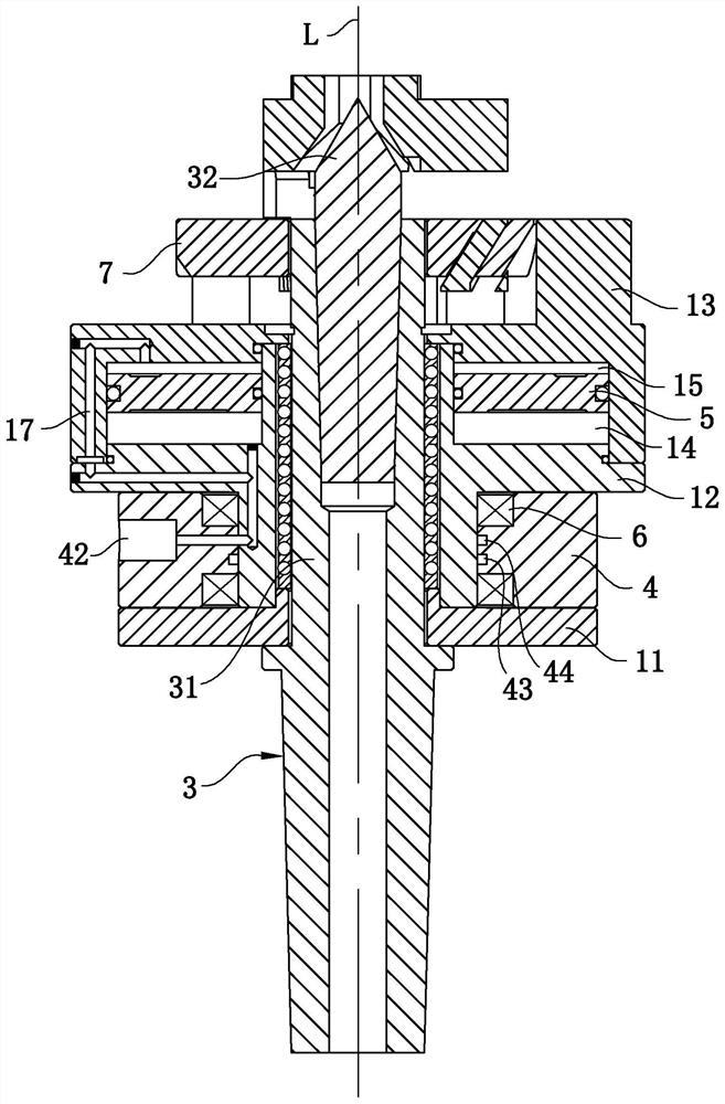 Cylindrical grinding workpiece clamping device