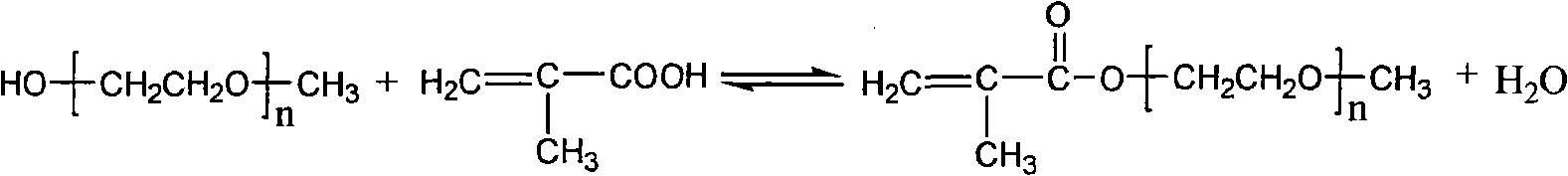 Controllable method for preparing methoxy polyethylene glycol methacrylate-styrene polymer under condition of high vacuum degree