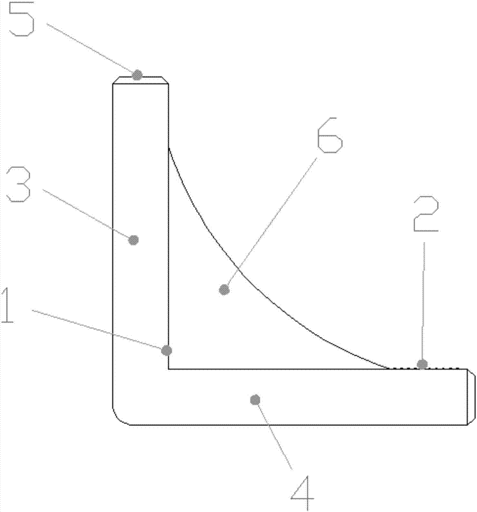 Profiled bar skeleton T-shaped groove type angle connection fastening corner frame structure