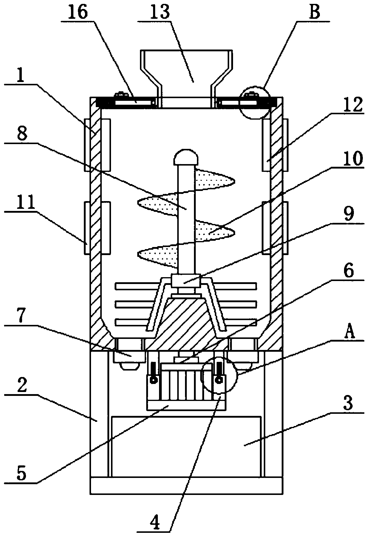 Material steaming box for brewing Hunan pearl wine