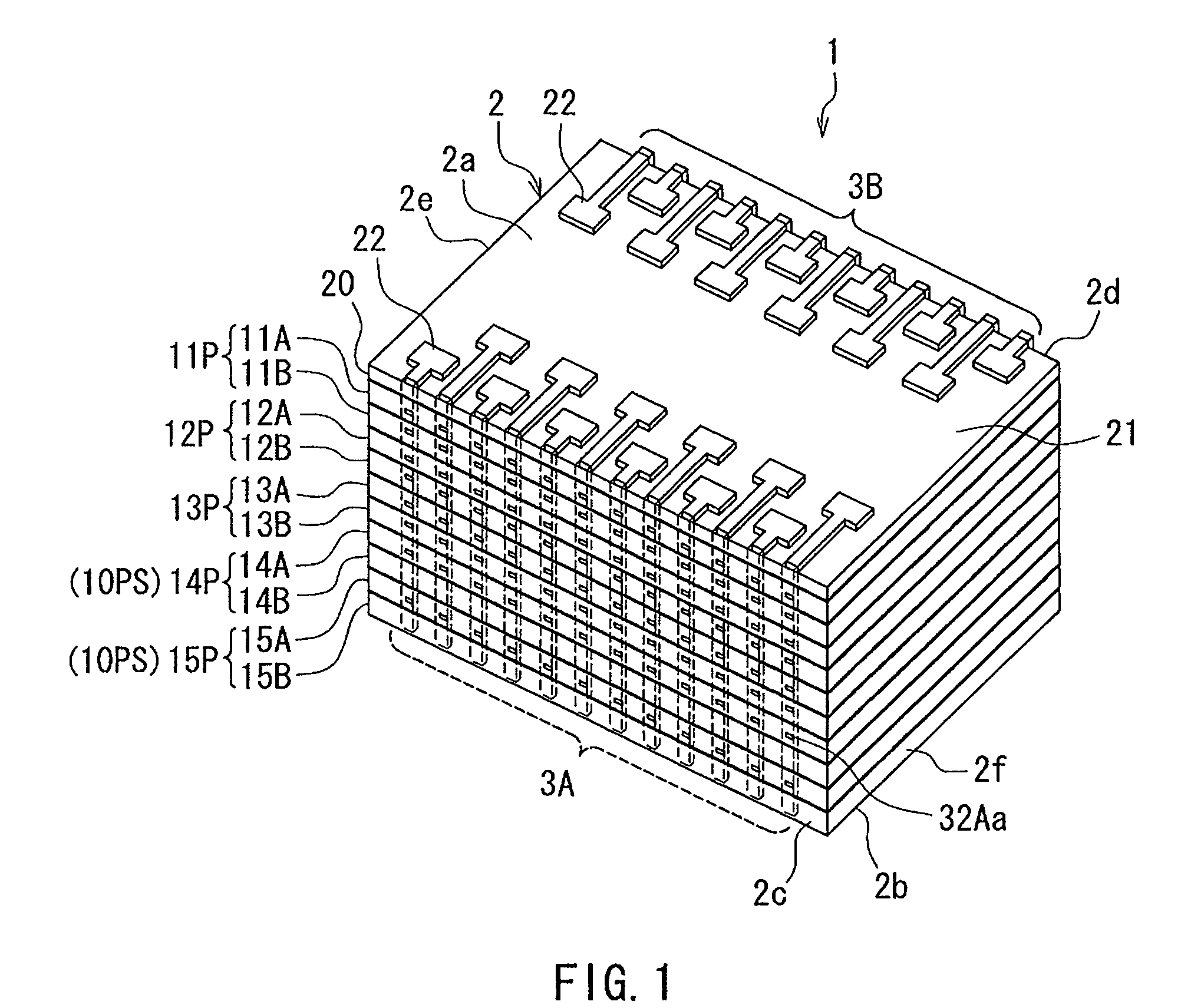 Layered chip package with wiring on the side surfaces