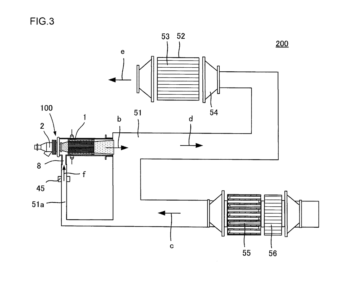 Reducing agent injection device and exhaust gas treatment method