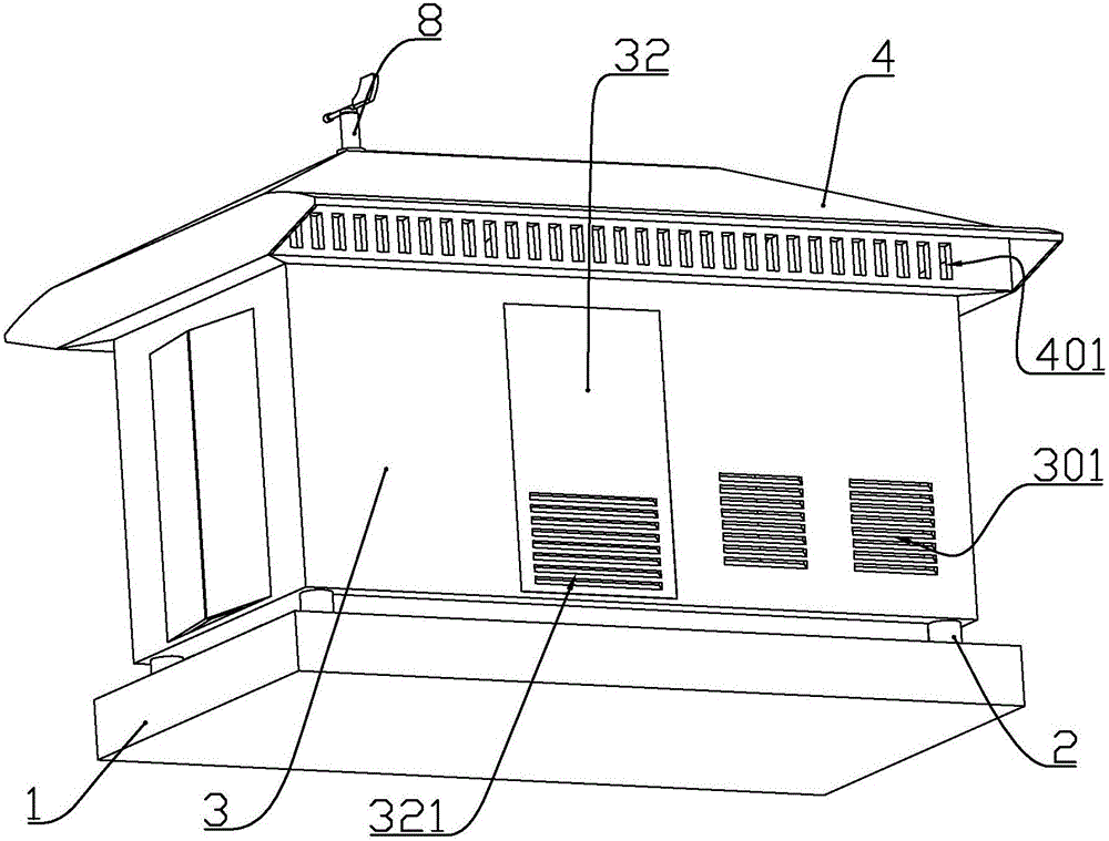 Adjustable box-type substation