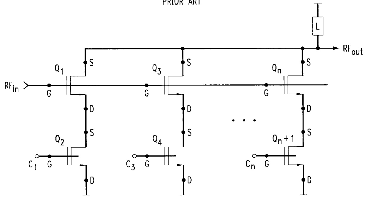 Backgate switched power amplifier