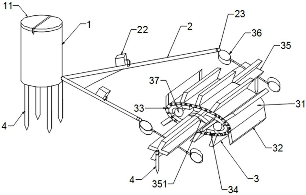 Object throwing device utilizing water power and using method thereof