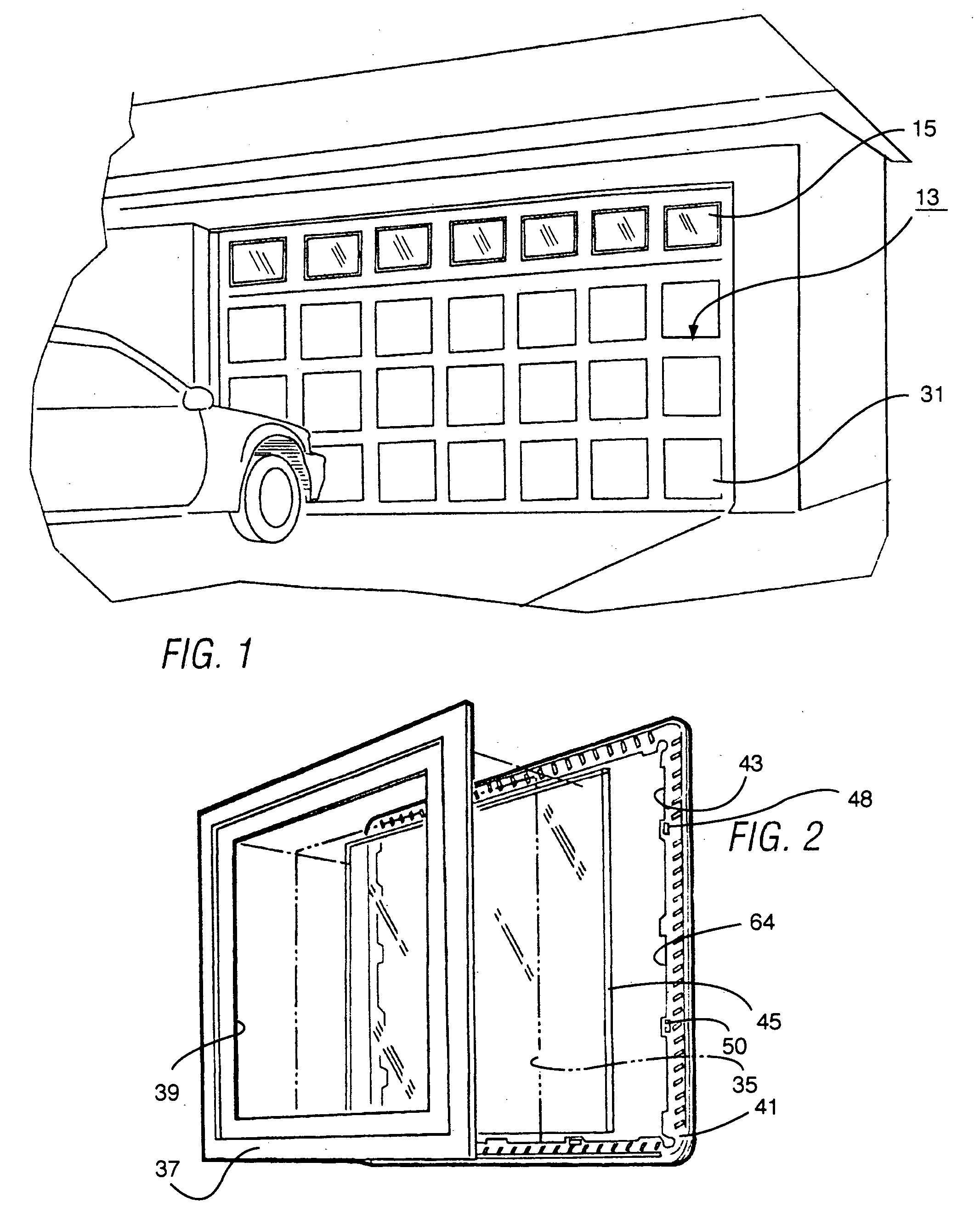 Garage door window frame and method of installation