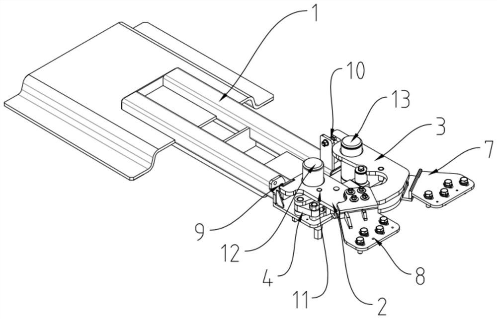 A locking device and a front opening and closing mechanism