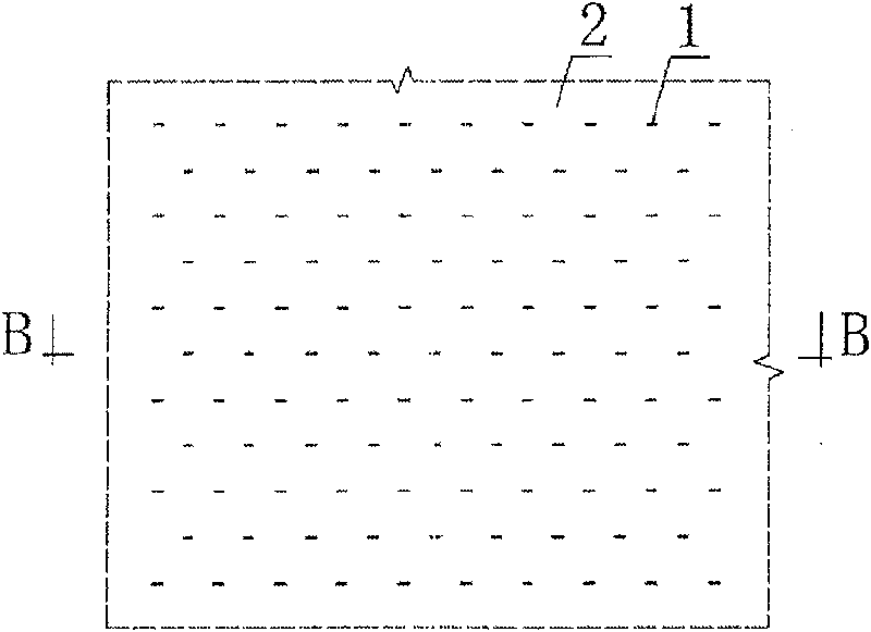 Saline soil area combined drain system and forced ramming foundation treating method thereof