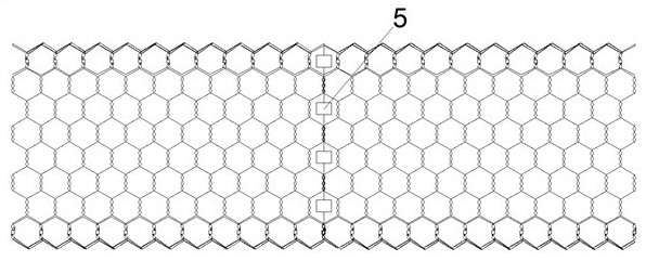 Polyester gabion box for river channel and bending assembly method