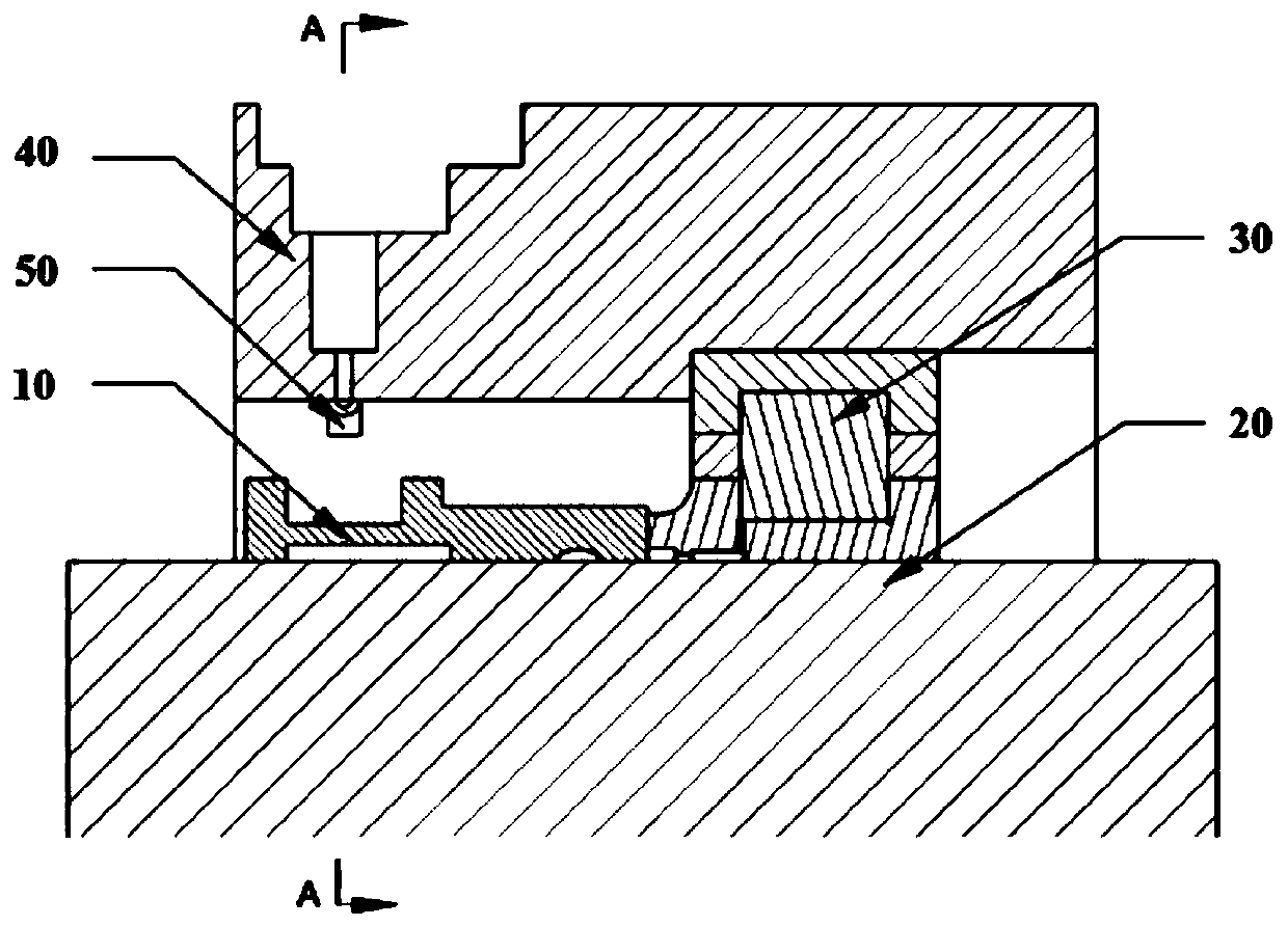 Radial oil collecting ring and under-ring oil supply lubricating device and method