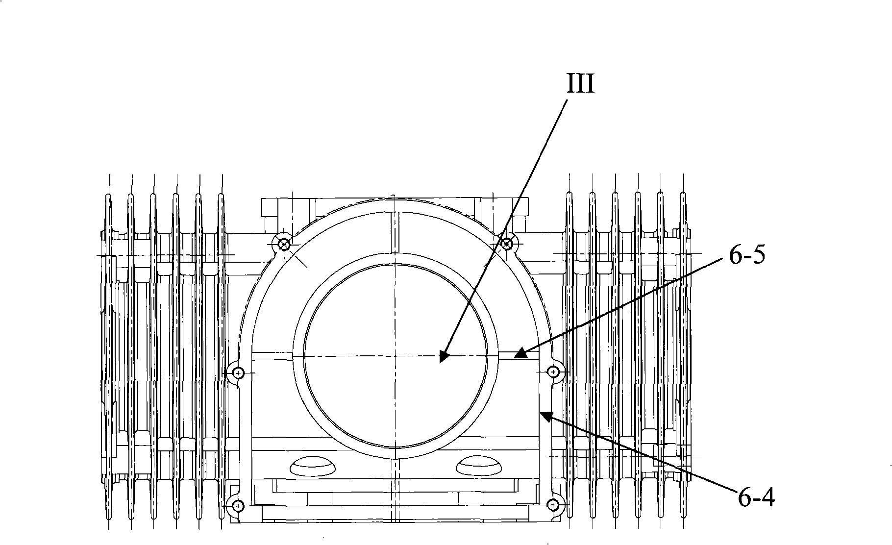 Reciprocating-piston compressor body