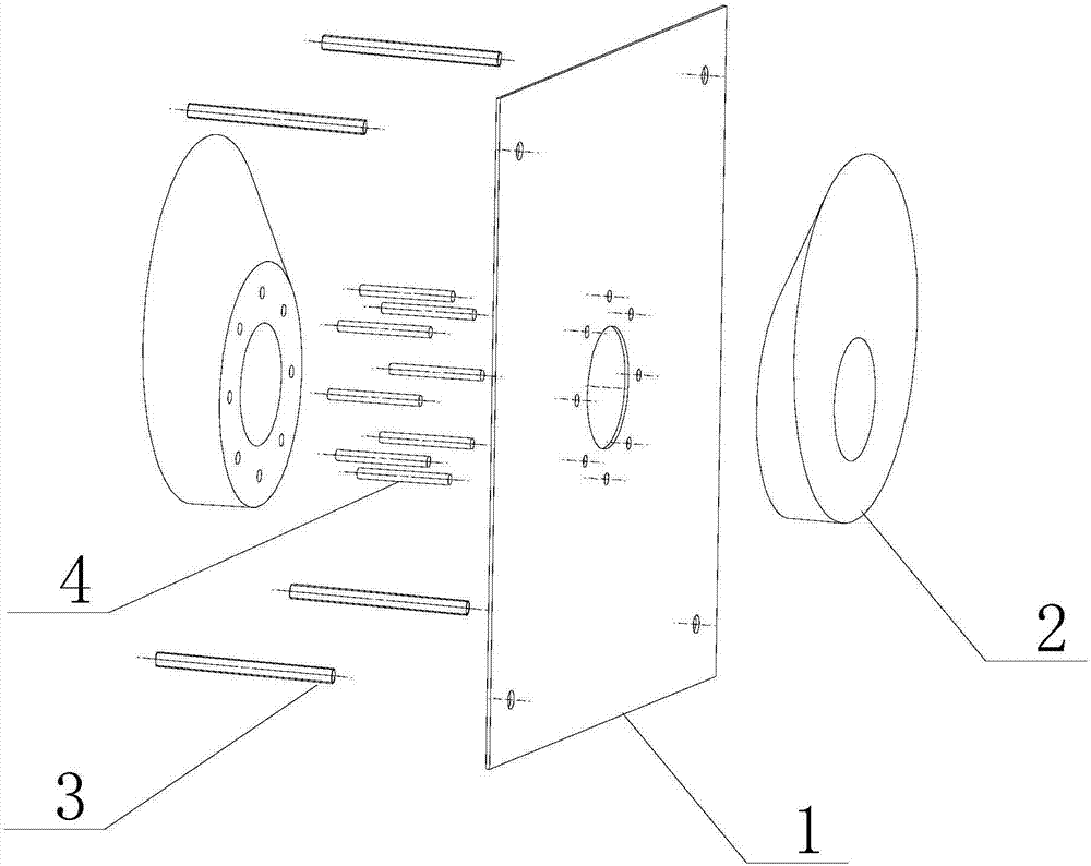 Horizontal wall reserved hole manufacturing and plugging device and method