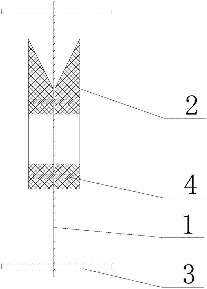 Horizontal wall reserved hole manufacturing and plugging device and method