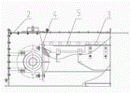 Embedded scraper transporter head assembly having scraper chain automatic compensation function