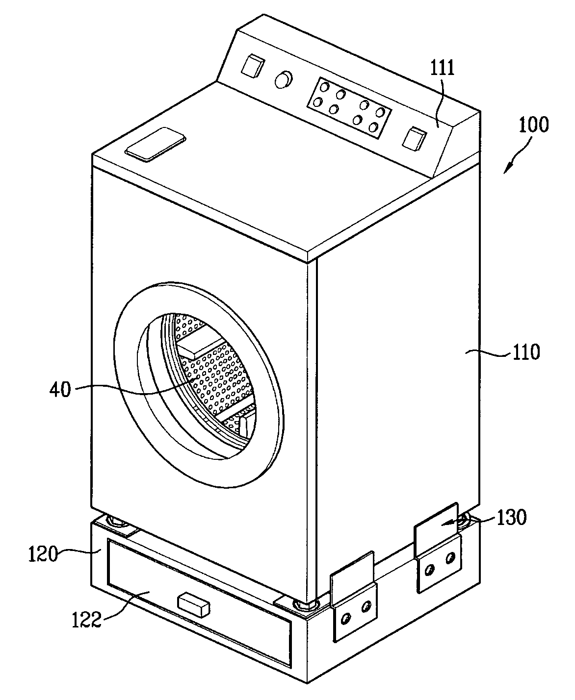 Multiple laundry treating machine