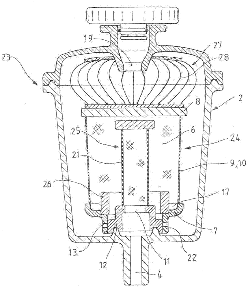 container for hydraulic circuit