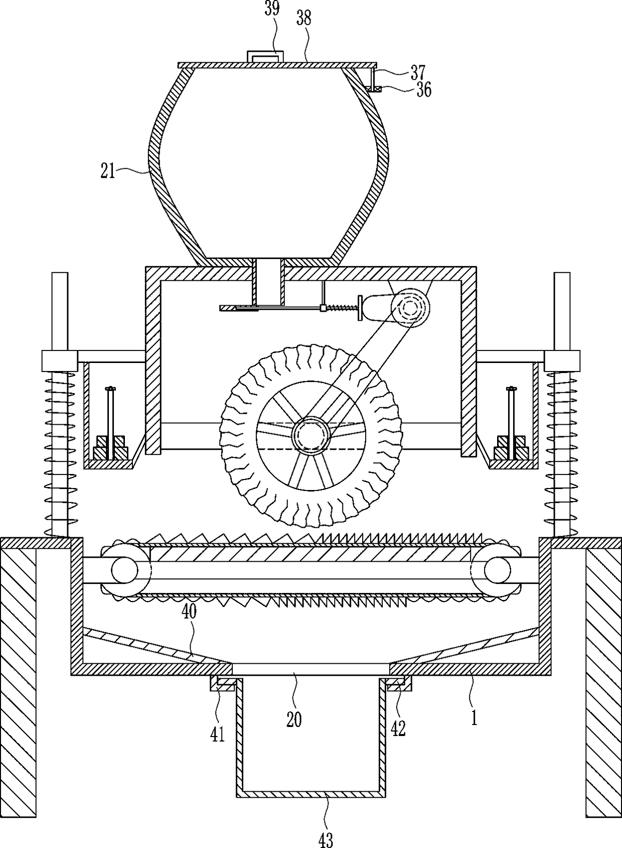 Testing device for abrasion resistance of automobile tire