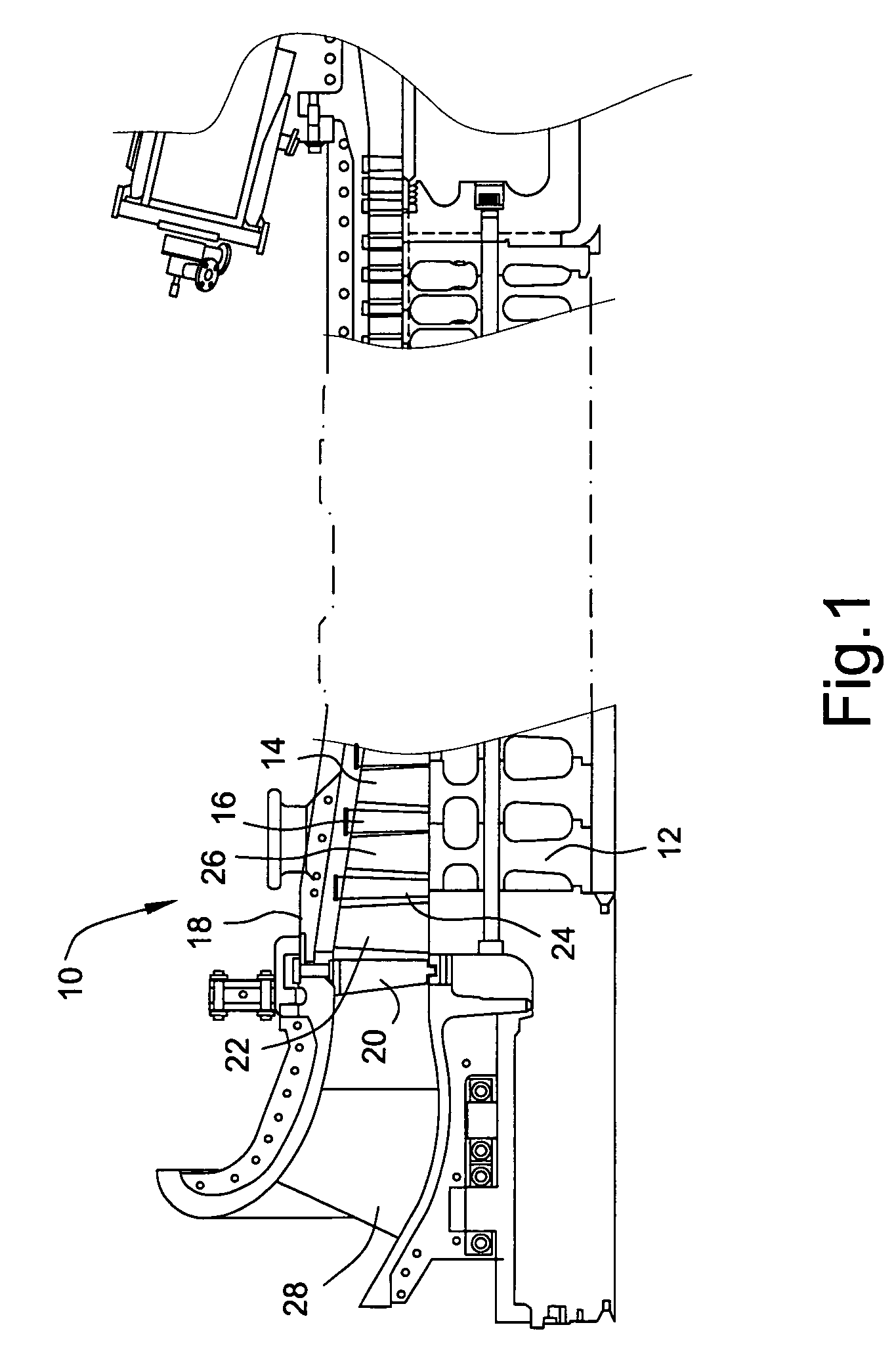 Method of providing non-uniform stator vane spacing in a compressor