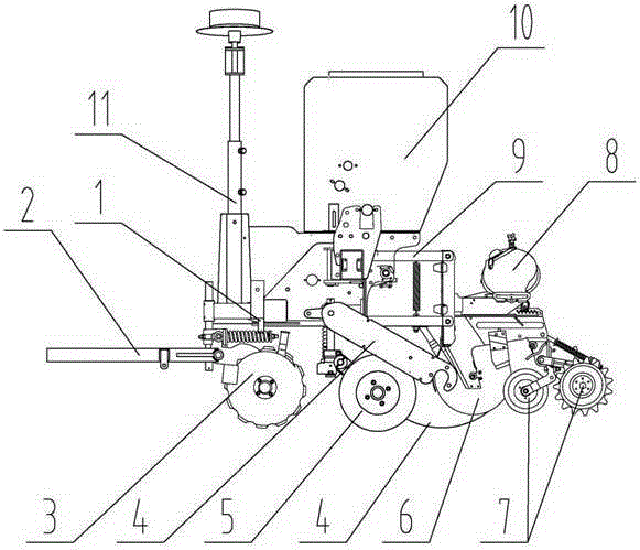 Non-tillage precision seeder