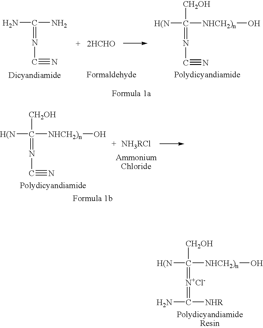 Printing media with polydicyandiamides and multi-valent salts