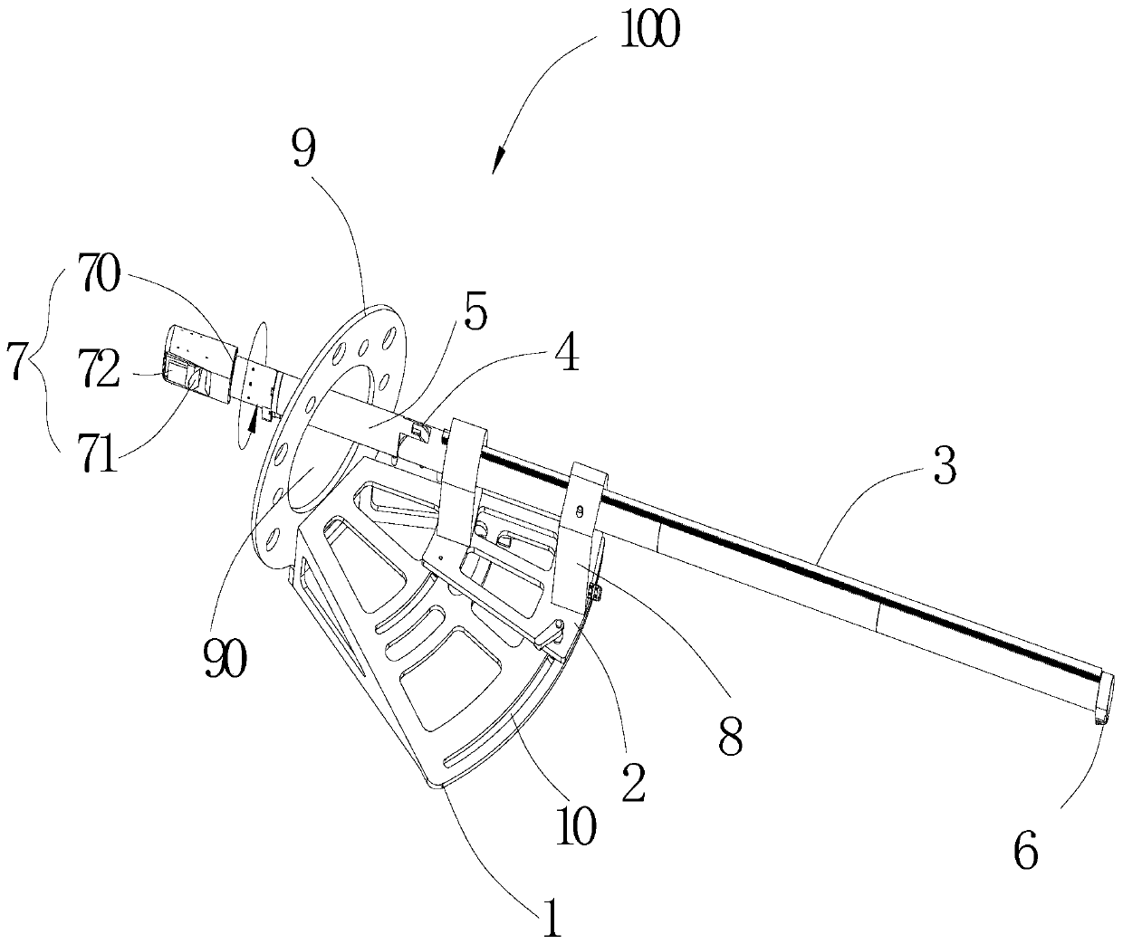 Nuclear power plant video inspection and deformation measuring device