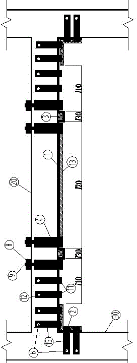 Frame beam composite reinforcing method by transversely tensioning prestress carbon fiber cloth and steel