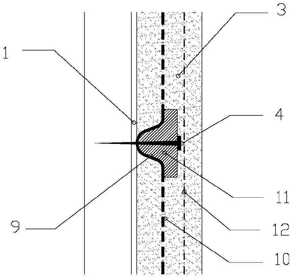 Wall body with skin effect