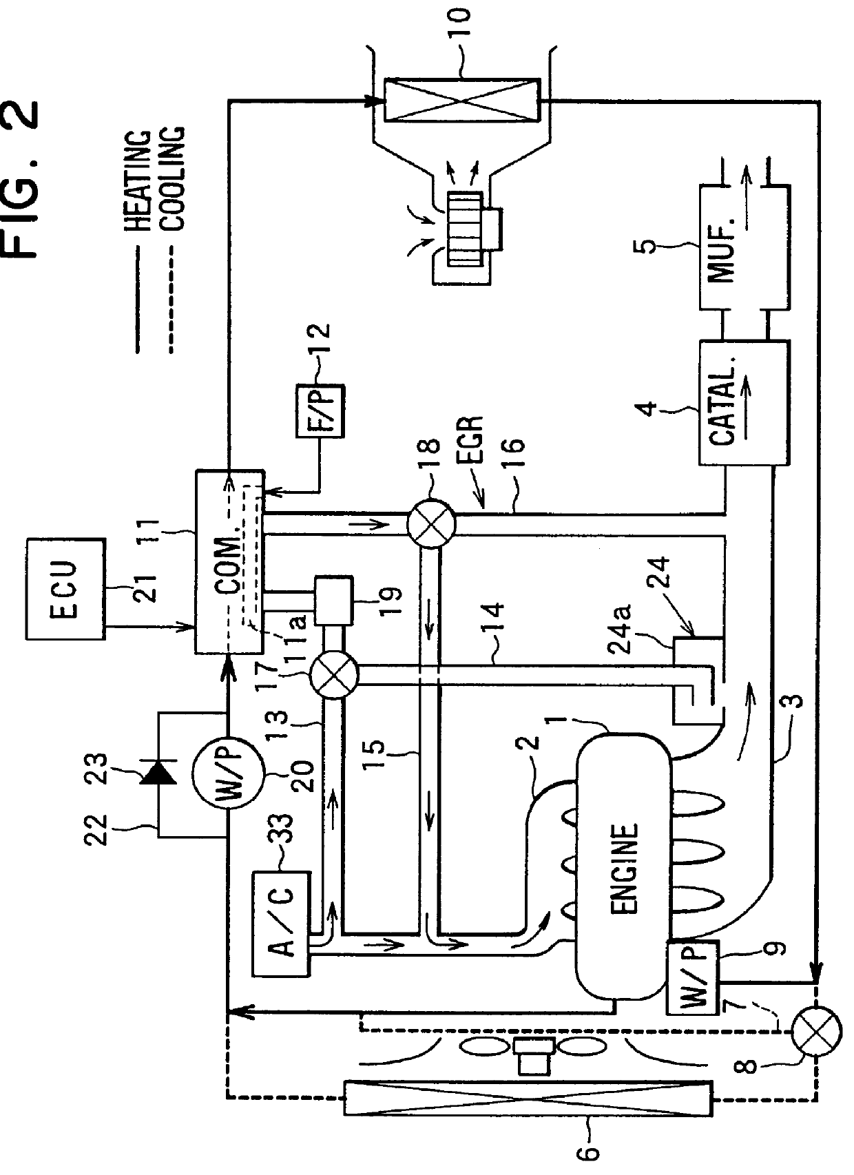 Vehicle heating apparatus having combustor