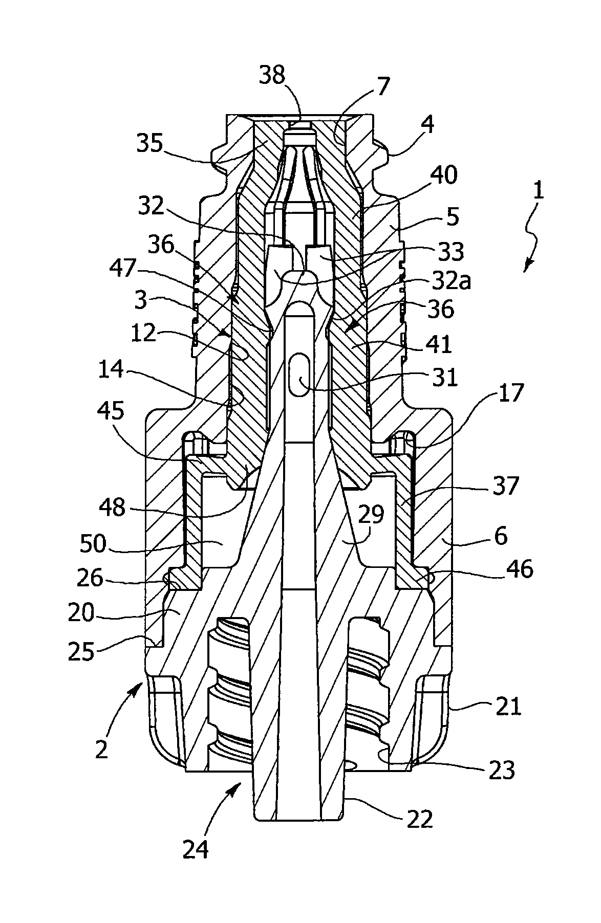 Valve connector for medical lines