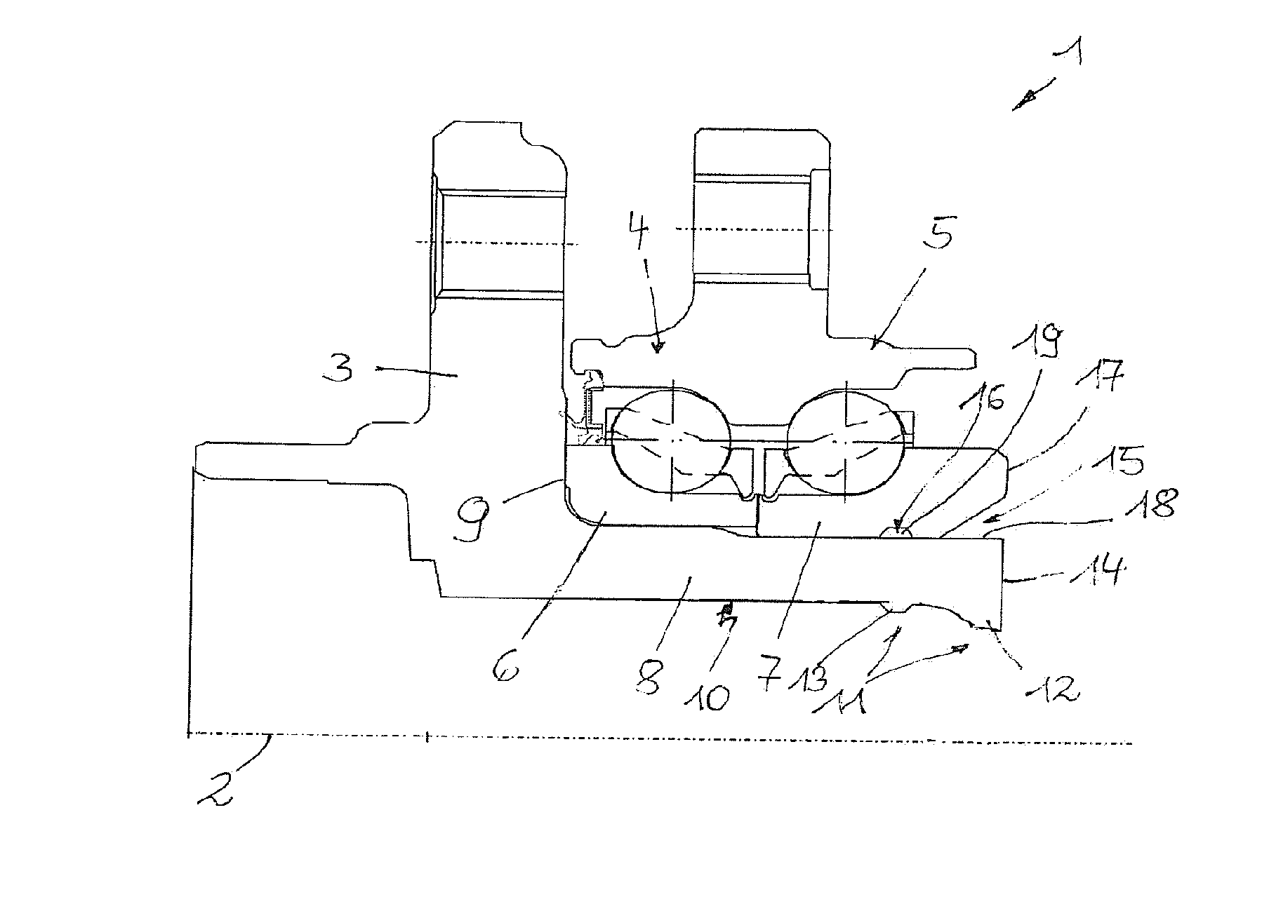 Method for producing a composite rolling bearing