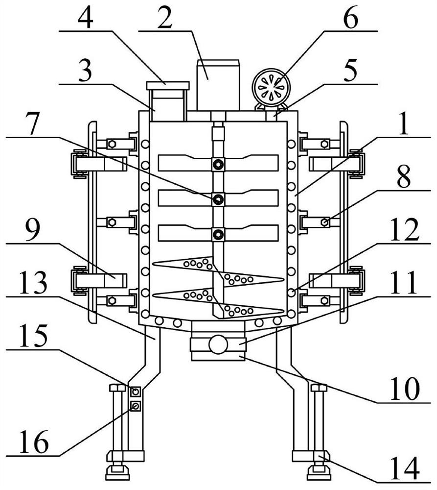 High-temperature drying device for new chemical materials