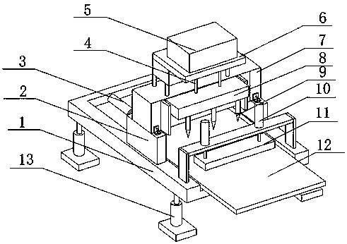 Perforating device for outer wall insulation board