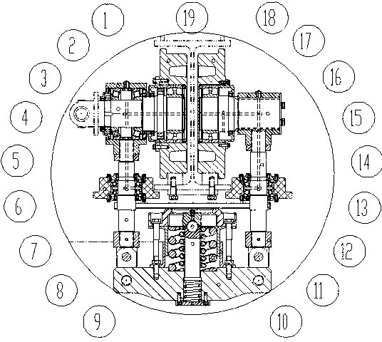 Lower bearing-type wheel rail operation mechanism of electric railway empty coach