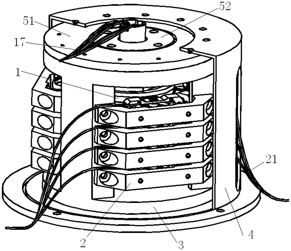 A high-power rolling slip ring device