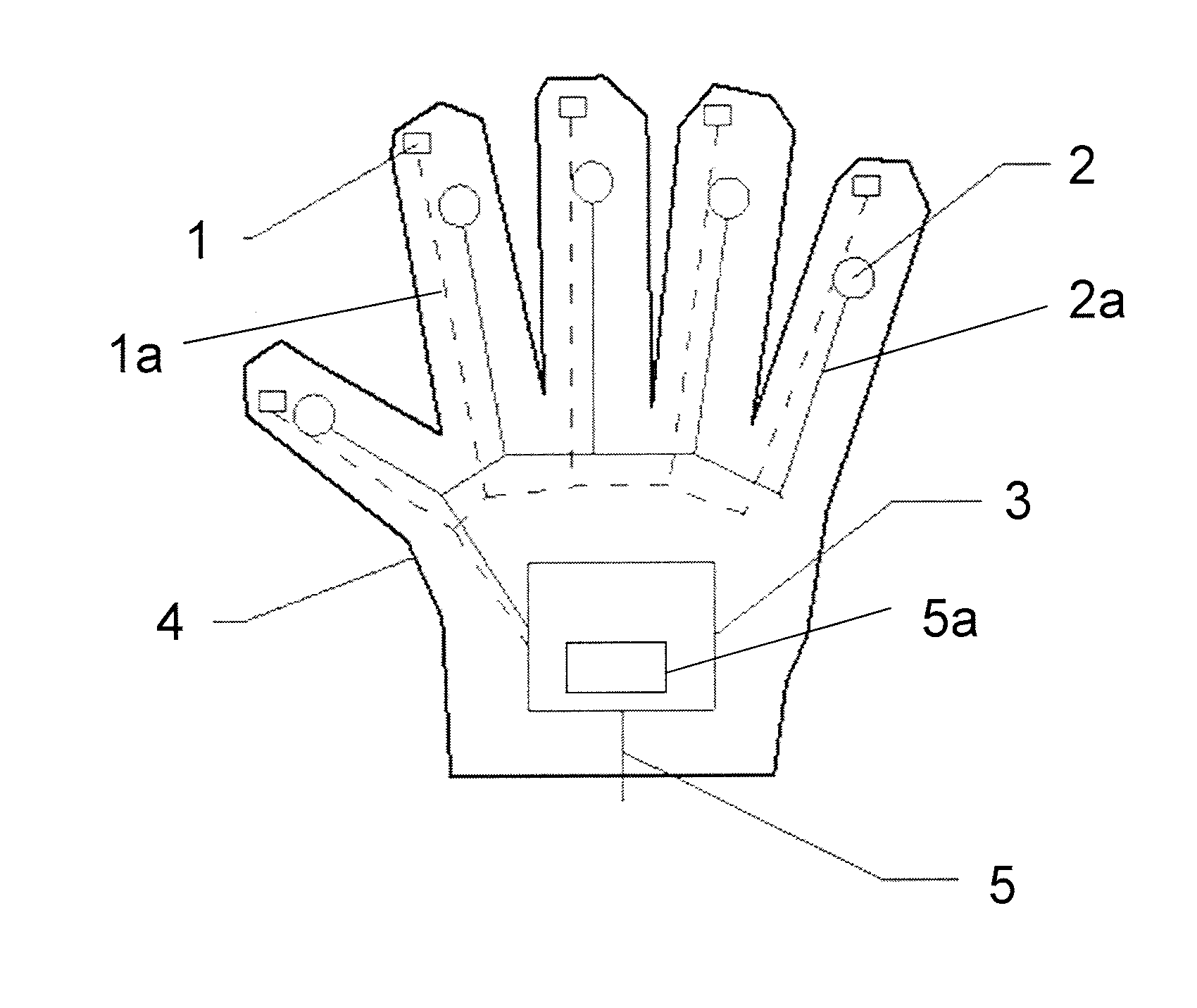 Dataglove Having Tactile Feedback and Method