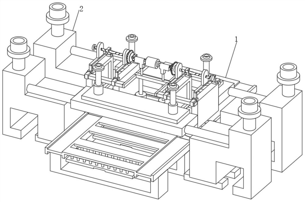 Mold closing forming process and device for composite material