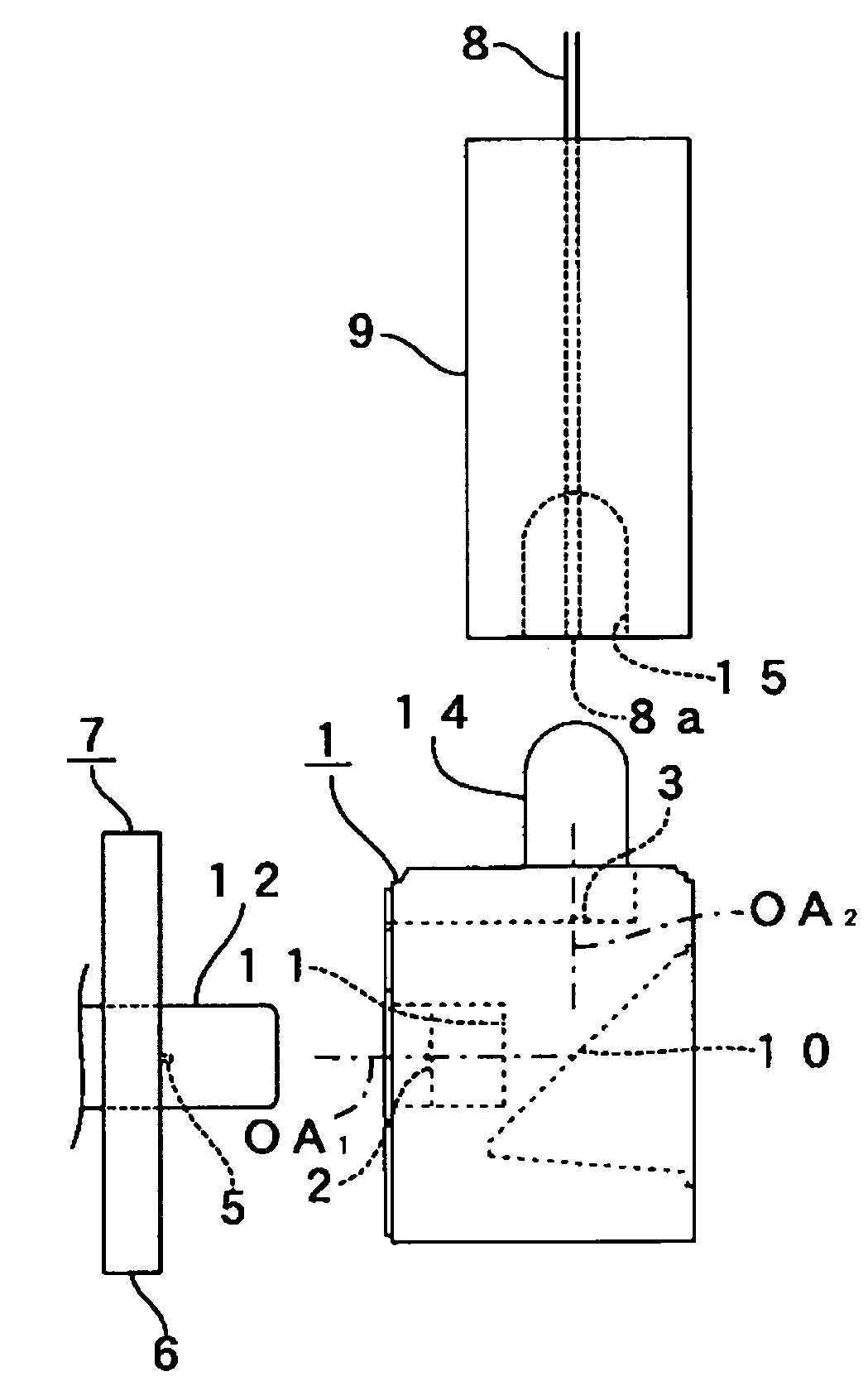 Optically coupled device and optical module including optically coupled device