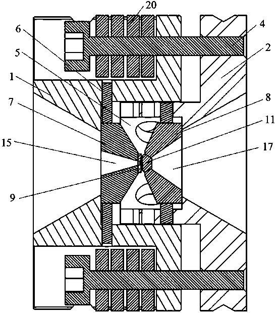 Static high pressure diamond anvil cell device suitable for laser dynamic loading experiments