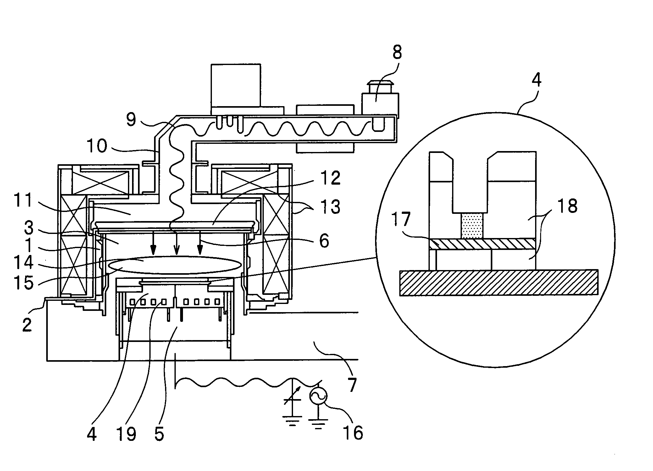 LSI device etching method and apparatus thereof