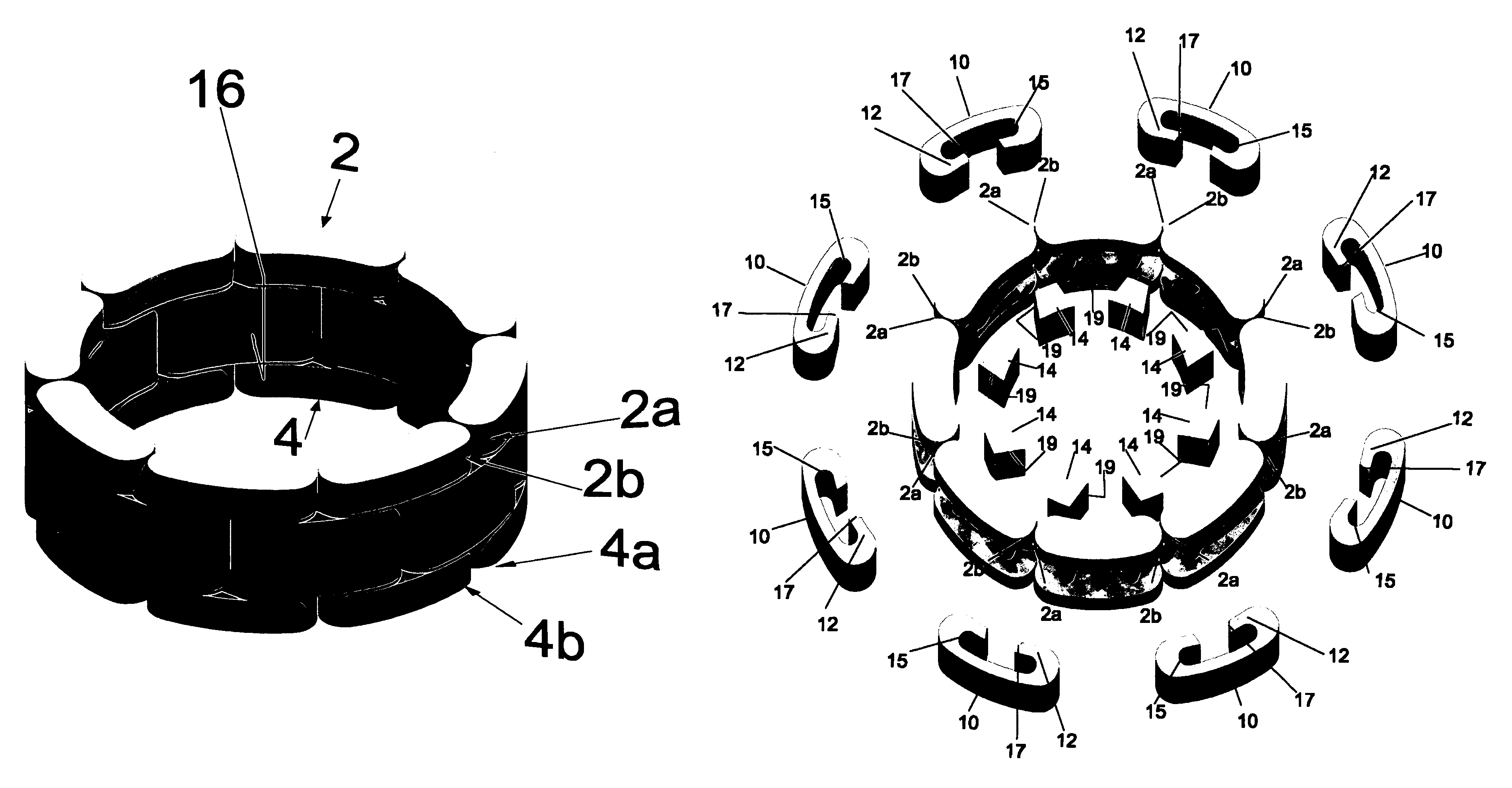 Linked ring structures