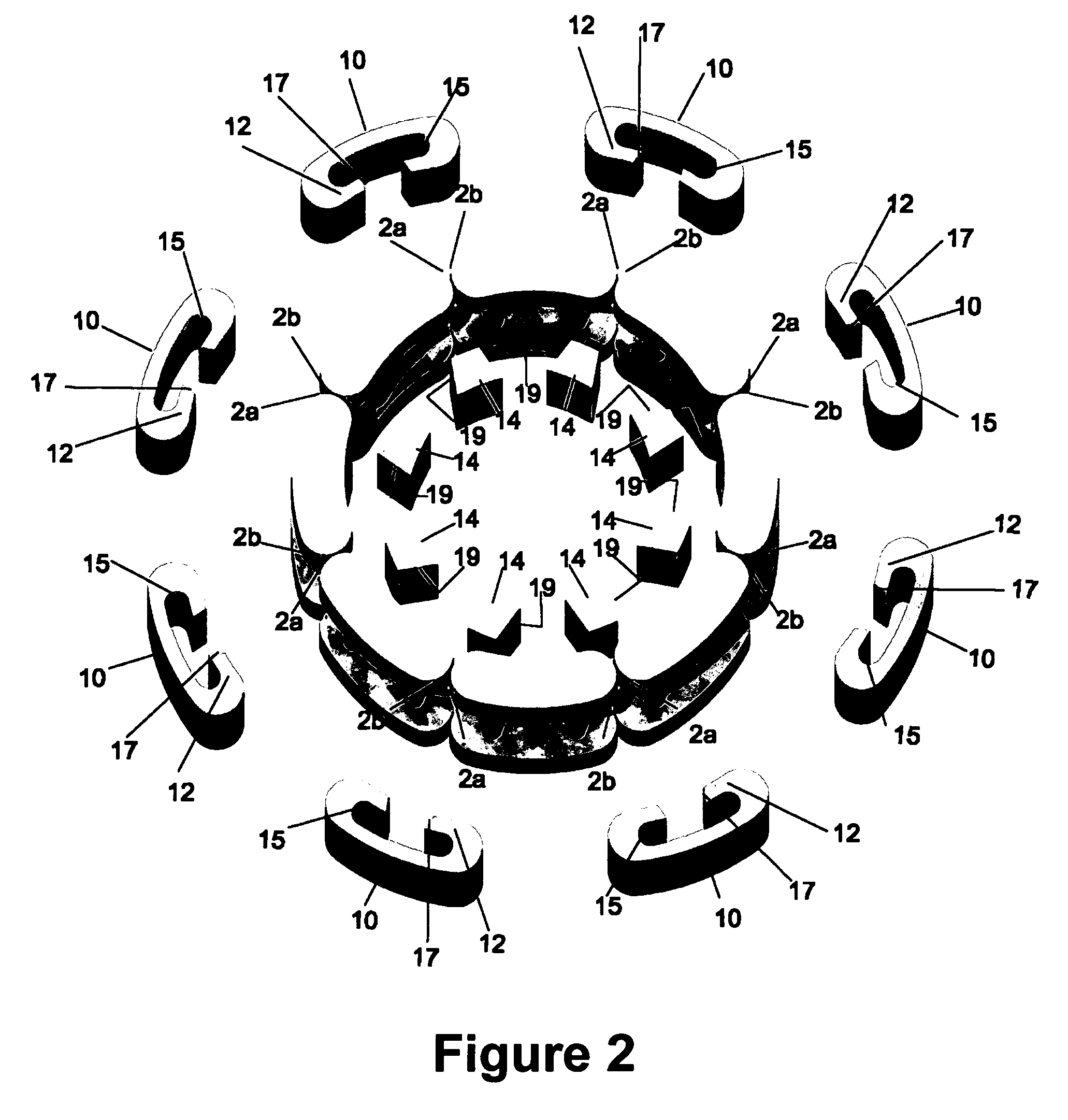 Linked ring structures